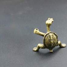 1 Set - Vintage Metal Kung Fu Turtle Incense Holder, Mini Vintage Turtle Shaped Incense Burner, Creative Desktop Ornament, Suitable For Home Tea Room, Meditation And Aromatherapy Decoration - Incense Burner - View 6