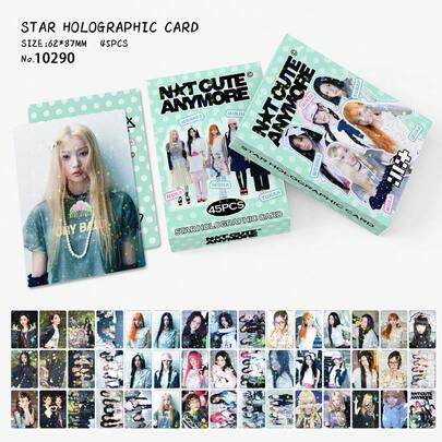 45 بطاقة LOMO قابلة للجمع من ألبوم NOT CUTE لنجوم K-POP