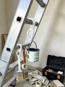 Ladder Hooks Suitable For Walls & Roofs - Holder For Paint Buckets, Maintenance Gear, Paint Lifting - Plastic Hooks For, Roof Repairs, Painters - Installation For Home & Use - Multicolor - View 5