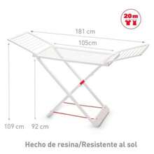 181cm Floor Laundry Drying Rack With Side Wings, Indoor Balcony Clothes Airer - Random - View 11
