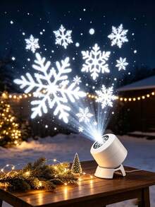 1 buah Lampu Proyektor Natal LED, Lampu Malam Proyeksi Dinamis Berputar 360°, Lampu Panggung Sudut yang Dapat Diatur Bertenaga USB, Cocok untuk Dekorasi Liburan Dalam Ruangan, Kamar, Natal, Paskah, dan Pesta. - Cahaya proyeksi dinamis - View 12