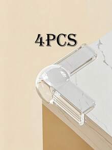 6pcs/4pcs/1pc Transparent Corner Protectors - Thickened Design For Sharp Corners - Pet- Anti-Collision Furniture Edge Guards For Tables, Chairs, Beds - Prevent Bumps - Multicolor - View 9