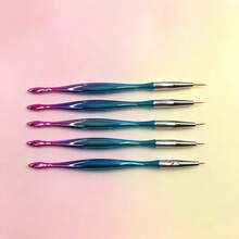 Transparent Crystal Special‑Shaped Nail Brush,Ergonomic Handle For Less Hand Fatigue - Blue - View 7
