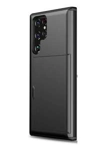 For Galaxy Case, Anti-Drop Two-In-One PC Card Case For Mobile Phone, Suitable Compatible With Apple 17 Promax 17 Pro 17e 16E 15 14 13 12 11 18 Models. 2-In-1 Shock-Proof Mobile Phone Protection Case, With Card Slot And Wallet-Style Design. - Black - View 64