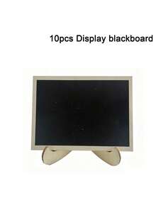 10pcs Mini Chalkboard Display Panels, Home Decor Signs, Mini Message Boards, Wooden Chalkboards, Wooden Message Boards/Display Stands, Wavy And Rectangular Shapes Available, Suitable For Wedding Party/Gathering/Bakery Cake Shop Display/Hotel Restaurant Display Board/Party Dessert Table Card. Party Table Centerpiece, Wedding, Baking Display, Hotel, Banquet, Dessert, Table Card, Display Sign/Guide Sign/Party Card/Mini Chalkboard Direction Sign/Chalkboard Introduction Sign - Can Be Purchased Separately With 1 Piece Of Handwritten Pen - A - View 15