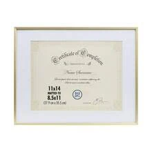 Elegant Gold-Tone Document Frame – 8.5 X 11 Inch, Sleek Slim Profile, Versatile Display For Prints, Certificates & Keepsakes - 1 - View 12