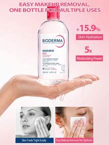 Bioderma 500ml Micellar Cleansing Water, 2 Options, Gentle & Soothing For Sensitive Skin / Oil Control & Purifying For Oily And Combination Skin, Daily Facial, Eye And Lip Home Skincare - Makeup Remover 500ml - View 8