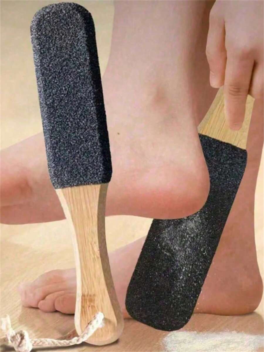 1pc Professional Foot Exfoliator/Foot Brush, Made Of Frosted Jade Stone, Can Remove Dry Dead Skin, Calluses And Thick Calluses From Feet, Care For Cracked Heels, Easy To Use And Clean - A - View 1