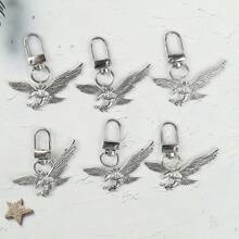 6pcs/8pcs Creative Eagle Keychain, Spreading Wings Eagle Design, Encouragement Pendant, Suitable For Gifts To Friends, Family, Daily Backpack Decoration - Multicolor - View 10