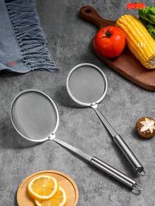 1pc 304 Stainless Steel Filter Net, Ultra-Fine Home Juicer Filter, Strainer, Oil Residue Separation, Kitchen Colander, Cuisine, Home Decor, Passoire, Summer, Kitchen Utensils, Kitchen Sieve,Kitchen Accessories, A Must-Have Kitchen Tools Gift For Home Chefs, Space-Saving Storage For Kitchen Organizers , Christmas Kitchen Gifts Idea - Multicolor - View 11