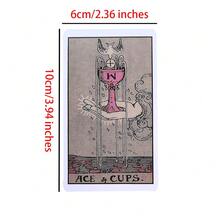 Pink Beginners Tarot Card Game, Casual Entertainment For Family Gatherings, Holiday Card Game, Party Game Activity - Watermelon Pink - View 3
