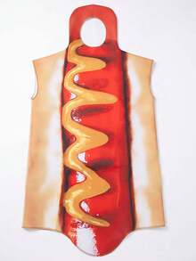 Adult Unisex Hot Dog Costume, Suitable For Carnival, Halloween, Christmas, Made Of Sponge Material, Funny Cosplay Outfit - Multicolor - View 11