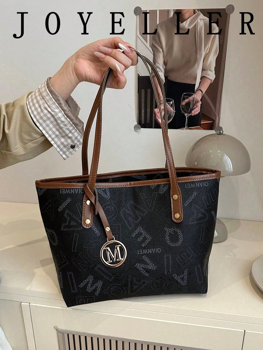 2025 New Arrival Unique Texture Women's Large Capacity Commuter Handbag, Ladies' Shoulder Bag