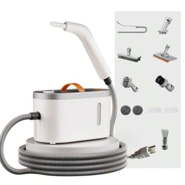PINEYPLACE  High Temperature Steam Cleaner, 120°C Professional Deep Cleaning System With Pressure Technology, Handheld Portable Device For Stain And Odor Removal