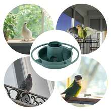 2pcs Outdoor Garden Hanging Bird Feeder, Plastic Feeding Bowl, Automatic Outdoor Bird Feeder, Wild Bird Feeder - A - View 8