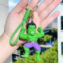Disney Superhero 3D Silicone Keychain, Car Key Ring Holder, Fashionable Bag Charm Pendant, Spider-Man Thor Backpack Handbag Decoration, Suitable For Adult Daily Use And Holiday Gifts - Multicolor - View 14