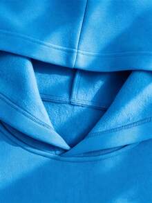 Sudadera con Capucha para Hombre casual elegante estampado gráfico de texto otoño invierno Manga Larga Ajuste holgado Casual Cómodo para diario y vacaciones - Azul - Ver 4