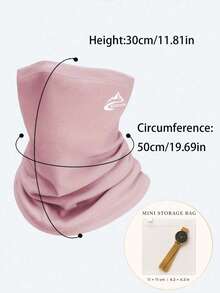 Autumn/Winter Outdoor Thickened Warm Fleece High Neck Scarf, Soft Fleece Windproof Breathable Face Cover Scarf, Unisex, Suitable For Cycling, Skiing Face Mask And Commuting - Multicolor - View 7
