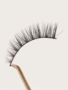 10 Pairs False Eyelashes 3D Fluffy Soft Crisscross Reusable For Festival, Party, Daily Wear No Irritating Glue - Black - View 3