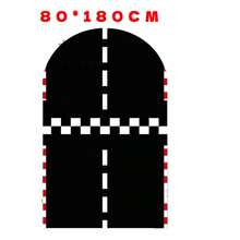 1pc/65pcs 2D Flat Chiara Arch Racing Backdrop - Durable Lycra Spandex Fabric, Black & White Checkered - Suitable For Event And Party Decoration (Stand Not Included) - Multicolor - View 26