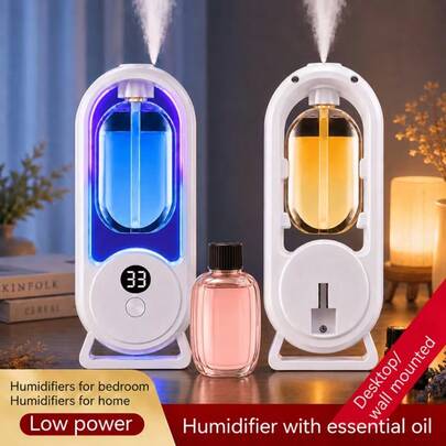 The Multifunctional Aroma Diffuser Has A Timer Spray And Runs Quietly. It's A USB-Powered Portable Essential Oil Humidifier, Suitable For Bedrooms, Offices, Living Rooms, And More.