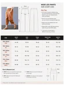 Women's Solid Color Minimalist Casual Capri Pants With Large Pockets For Autumn Commute And Back To School Summer - Orange - View 5