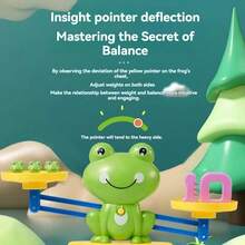 Frog Balance Counting Toy, Early Childhood Development Design Math Learning Game, Fun STEM Math Abacus Game Gift For Kids 3+ - Multicolor - View 6