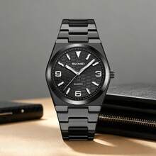 Skmei 2761 Men's Quartz Alloy Watch Business & Sports-Style Waterproof Luxury Watch - Black - View 3