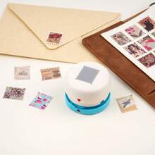 1 Inch Circle/Square/Heart/Bracket Magnetic Punch, Anywhere Punch, Everywhere Punch, Window Punch, Frame Punch, For Paper Crafting Scrapbooking Cards Arts - Rectangular Postage Stamp - View 4