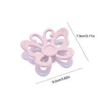 1pc Silicone Baby Teether, Butterfly & Ship Wheel Double-Sided Teething Toy, Thanksgiving Halloween Christmas Gift - Butterfly - View 4