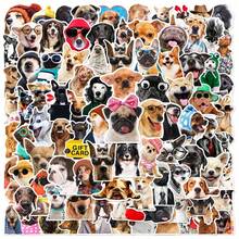 100pcs Funny Dog Expression PVC Stickers, Cartoon Decorative Stickers For Scrapbook, Laptop, Luggage, Guitar, Water Bottle, Phone Case, DIY Decals, Halloween Decoration Stickers - Multicolor - View 4