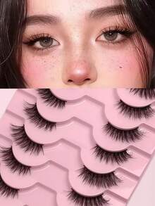 Black Terrier 10 Half Cut False Eyelash, Mixed Blood Natural Thick Stereoscopic Girl Group Manga Devil Eye Tail Eyelash - View 1