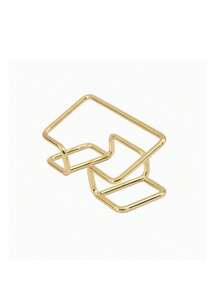 One Electroplated Metal Business Card Holder, Business Card Organizer, Party/Event Business Card Organizer, Business Card Display Stand, Desktop Display Stand. - Multicolor - View 7