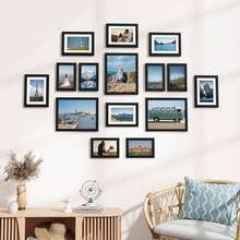 Black Picture Frame Collage Wall Decor, Gallery Wall Set, Engineered Wood & Acrylic, 8x10 5x7 4x6 - 1PC - View 2
