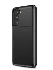 For Galaxy Case, Anti-Drop Two-In-One PC Card Case For Mobile Phone, Suitable Compatible With Apple 17 Promax 17 Pro 17e 16E 15 14 13 12 11 18 Models. 2-In-1 Shock-Proof Mobile Phone Protection Case, With Card Slot And Wallet-Style Design. - Black - View 77