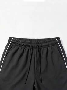 Women's Spring/Autumn Casual Fashion Straight Leg Pants, Minimalist Outdoor Streetwear - Black - View 4