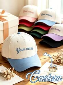 Customizable Logo Baseball Cap, Adjustable Strap, Lightweight Breathable Design, Suitable For Corporate Events, Fashion Headwear - Multicolor - View 1