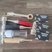 Scotte Classic Pipe Set, Faux Wood Grain Handheld Long Stem Metal Pipe, Portable Pipe With Pipe Screen, Cleaning Brush, 3-In-1 Scraper Tool, Mini Pipe And Expansion Kit, Suitable For Beginners And Enthusiasts - A-b - View 10