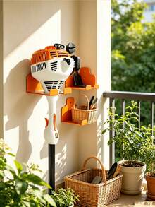 Heavy-Duty Metal Eater Hangers - Wall-Mounted Trimmer Rack For Garage, Lawn And Hedge Trimmer Tool Organizer Hooks, Utility Hooks - Multicolor - View 2