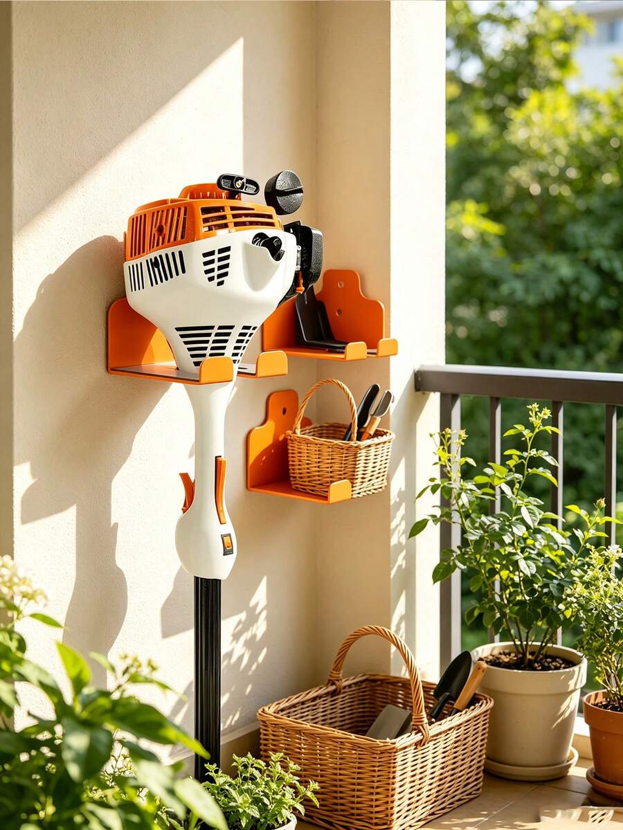Heavy-Duty Metal Eater Hangers - Wall-Mounted Trimmer Rack For Garage, Lawn And Hedge Trimmer Tool Organizer Hooks, Utility Hooks