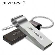 Microdrive Metal USB 2.0 Flash Drive Portable Thumb Drive With Key Ring Loop Waterproof Pendrive External Memory Stick For Laptop PC Computer Office Daily Storage - View 4