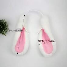 1pc Fashionable Cute Rabbit Ear Headband, Practical Fun Rabbit Hair Accessory Headpiece Cosplay Prop, Suitable For Adult Party Costume Hair Accessory - Multicolor - View 10