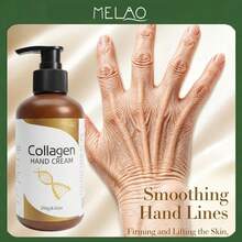 MELAO Collagen Hand Cream 250g/8.82oz, Moisturizing Hand Cream, Nourishing Dry And Rough Hands, Daily Care For Soft And Smooth Hand Skin - Fresh - View 1