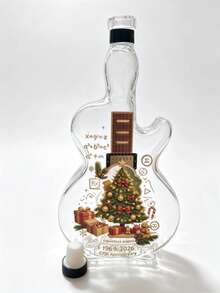 New Whiskey Bottle Guitar Shaped Luxury Cross-Border Same Style Empty Liquor Bottle Personalized High Borosilicate Glass Whiskey Small Bottle - View 10
