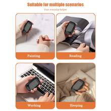 Portable Material Dual Hand Warmer, Magnetic Detachable Design, 2-In-1 Double Warmth, 3 Adjustable Levels, Minimalist Style, Sold Individually Or In Pairs, Winter Warmth, Black/Pink/White, 3 Colors Available, Battery Capacity: 2000mAh - Multicolor - View 7