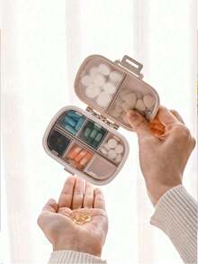 1pc Multi-Function Pill Box, Portable Sealed Pill Box, Travel Pill Box, Mini Portable Pill Box, Waterproof And Moisture-Proof, Can Store Vitamins, Fish Oil, Health Supplements, Suitable For Outdoor Camping, Hiking, Fishing, Climbing And Other Outdoor Activities, Moisture-Proof. - Green - View 14