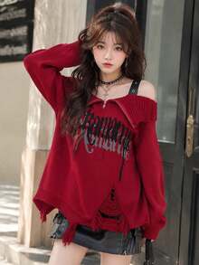 Women Cardigans - Burgundy - View 1