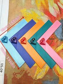 Diamond Painting Right‑Angle Alignment Ruler Tool, Precise Diamond Positioning Helper, Convenient Auxiliary Accessory To Align Diamonds On Canvas For Easier Diamond Painting Work - A - View 7