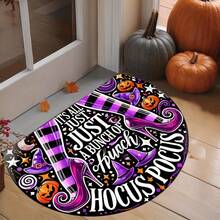 1PC Diatomite Absorbent Pumpkin Welcome Doormat, Festival Decorative Small Area Rug, Indoor Outdoor Floor Mat For Front Door & Kitchen, Home Decor For Christmas & Halloween - A - View 7