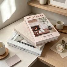 Minimalist Fresh Artificial Inspirational Healing Fake Books, Soft Decor For Club, Villa, Clothing Store, B&B, Living Room, Bedroom, Desktop Ornament, 2/3pcs - Decor Book - View 9